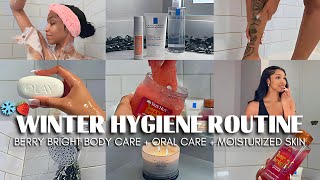 Winter Shower Routine ❄️🍓 oral care hygiene body care amp moisturized skin to smell good all day [upl. by Whalen]