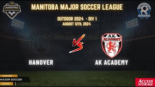 August 11th WSF Div 1 Hanover vs Ak Academy [upl. by Duarte461]