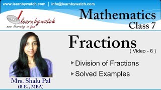 Division of fractions Hindi  Urdu [upl. by Nanek]