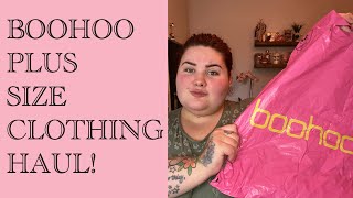 BOOHOO UK PLUS SIZE CLOTHING HAUL [upl. by Akenat]