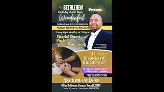 Bethlehem Haitian SDA Church  Jesus is still the answer crusade  Paster Israël Jean Léon 081624 [upl. by Adoree376]