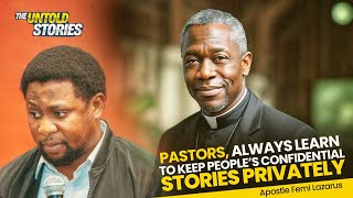 Pastors Stop Using Peoples Confidential Stories as Preaching Examples in church  Femi Lazarus [upl. by Harihat157]