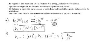 Equilibrio de precipitación del FeOH3 [upl. by Theola]