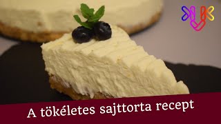 A tökéletes sajttorta recept  Sütés nélküli citromos sajttorta recept [upl. by Dronski]