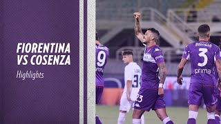 Highlights Fiorentina vs Cosenza 40 Vlahovic 2 Gonzalez Venuti [upl. by Yorke]