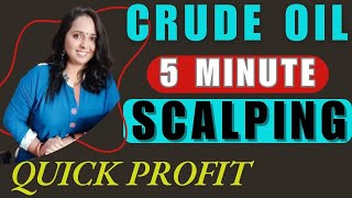 Quick Profit Making CRUDE OIL Scalping Trading Techniques  MCX Scalping Strategy hindi scalping [upl. by Ausoj]