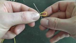 How To Tie Fly Line To Backing Using The Albright Knot [upl. by Anson466]