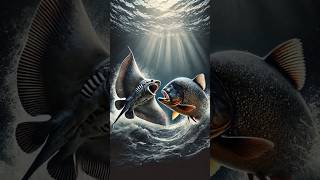 Piranha vs Stingray animals shorts piranha stingray [upl. by Nagorb189]