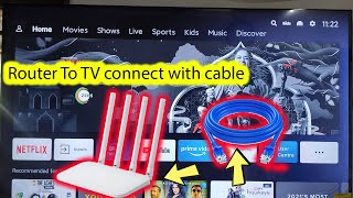 How to connect internet cable to MI android TV [upl. by Gweneth]