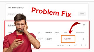 How To Solve Sitemap Error  Google Search Console Problem Fix [upl. by Anastatius245]