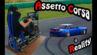 Assetto Corsa en vrai  Je vous présente mon simulateur  😜 [upl. by Labanna43]