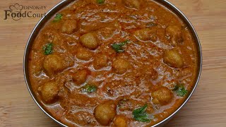 Channa Kurma Recipe Tasty Side Dish for Chapati Poori Chana masala recipe [upl. by Efthim]