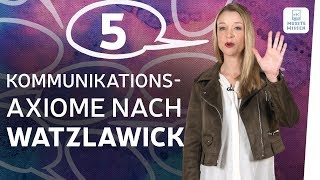 Kommunikationsmodell I 5 Axiome Watzlawick I Deutsch [upl. by Ahsekyt]