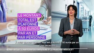 Qu’estce que la participation forfaitaire et la franchise médicale  consomag [upl. by Lahtnero]