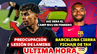 🚨BARCELONA CIERRA PRIMER FICHAJE  PREOCUPACIÓN POR LAMINE YAMAL  ASI ESTARA EL CAMP NOU EN 2025 [upl. by Hanonew]