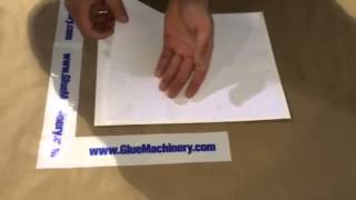 R Gluer DuplexingGluing Paper to 18 pt Paperboard [upl. by Audly]