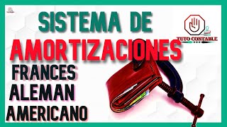 Sistema de amortizaciones 💰 tipo Francés Alemán Y Americano💲💹 [upl. by Lleder]