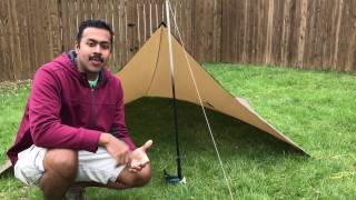 How to easily setup a tarp without trees [upl. by Skricki]