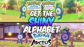 Get the FULL Shiny Unown Collection in TWO Pokemon games [upl. by Ynamad]