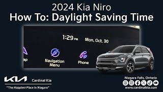 2024 Kia Niro  How To Adjust Your Clock For Daylight Saving Time [upl. by Relyk]