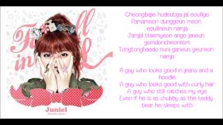 ROM  ENG Juniel  Pretty Boy Lyrics [upl. by Anihpesoj]