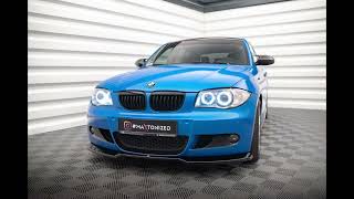 Maxton Design BMW 1 Serie E87 M Pack Facelift Splitter Spoiler Voorspoiler Diffuser Styling [upl. by Olive]