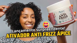 Finalização com o Ativador de Cachos Anti Frizz da Ápice – Resenha completa cachosdasamy [upl. by Jacoby]