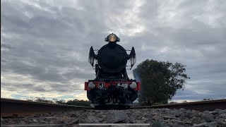 Victorian Goldfield’s Railway’s J549 Runs Over My Camera [upl. by Eidnalem2]