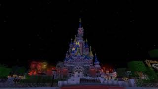 Disneyland Paris Minecraft  Dreams Fireworks [upl. by Aihpos790]