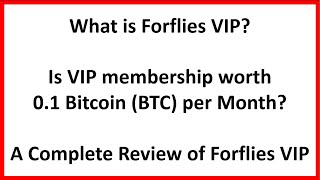 What is Forflies VIP Is Forflies VIP a scam A Complete Review of Forflies VIP [upl. by Bullard]