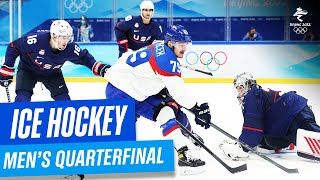 United States vs Slovakia  Mens Ice Hockey Quarterfinal  Full Replay  Beijing2022 [upl. by Osbourn759]