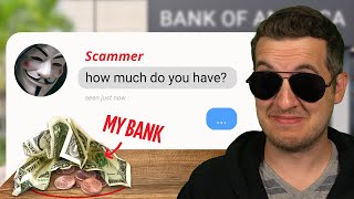 When Scammers See 000 In Your Bank [upl. by Mairym]