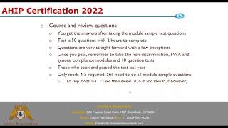 2022 AHIP Certification [upl. by Prem]