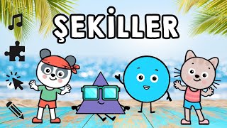 Şekiller Şarkısı Şekilleri Öğrenelim ve Etkinlikler Yapalım [upl. by Orofselet216]