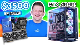 Insane 3500 OpenFrame RTX 4090 Gaming PC Build [upl. by Erlandson]