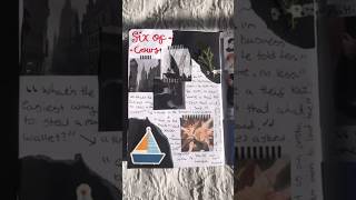 Six Of Crows  BOOK JOURNAL bookjournal books booktube journal scrapbooking viral inspiration [upl. by Ellord]