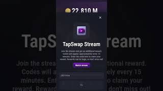 tap swap stream code 6 July 1030 50pm tapswap tapswapcode tapswapstreamcode streamcodetapswap [upl. by Sina724]