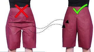 A trick how to fix wrinkles to improve pants fitting [upl. by Nnaasil960]