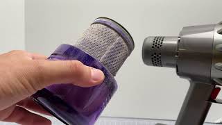 How To Clean The Filter Of A Dyson V11 V12 Outsize or V15 Vacuum [upl. by Ede]