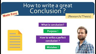 How to write a conclusion Research paper Review Thesis [upl. by Akialam]