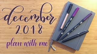 Plan With Me  December 2018 [upl. by Debbra]