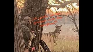 Longbow buck at 10 yards on the ground [upl. by Rehtaeh]