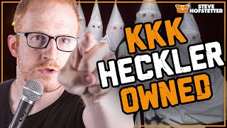 KKK heckler gets owned by standup comedian  Steve Hofstetter [upl. by Novyert]