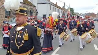 BOUSSULEZWALCOURT 🇧🇪 Marche du Saint Sacrement 2024 1 [upl. by Noiztneb351]