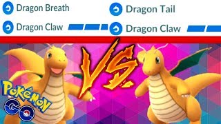 LEGACY DRAGONITE DRAGON BREATH  DRAGON CLAW VS DRAGON TAIL DC IN POKEMON GO [upl. by Warfold]