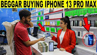 Beggar Buying IPHONE 13 Pro Max Prank  Rich Beggar SmartiesPrankTV [upl. by Nnyletak]