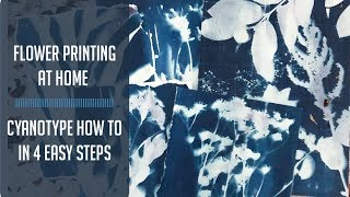 Real Floral Prints at home Cyanotype tutorial in 4 easy steps [upl. by Czarra260]