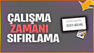 İŞLEMCİ ÇALIŞMA ZAMANI SIFIRLAMA 2023 GÜNCEL [upl. by Rebah]