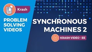 GATE EE  Synchronous Machines 2 Electrical Machines  Krash  Problem Solving [upl. by Laekcim]