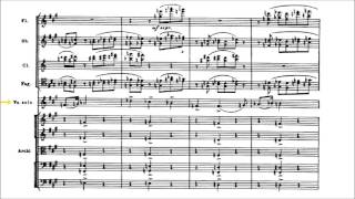 Dmitri Shostakovich  Cello Concerto No 1 With score [upl. by Sesylu]